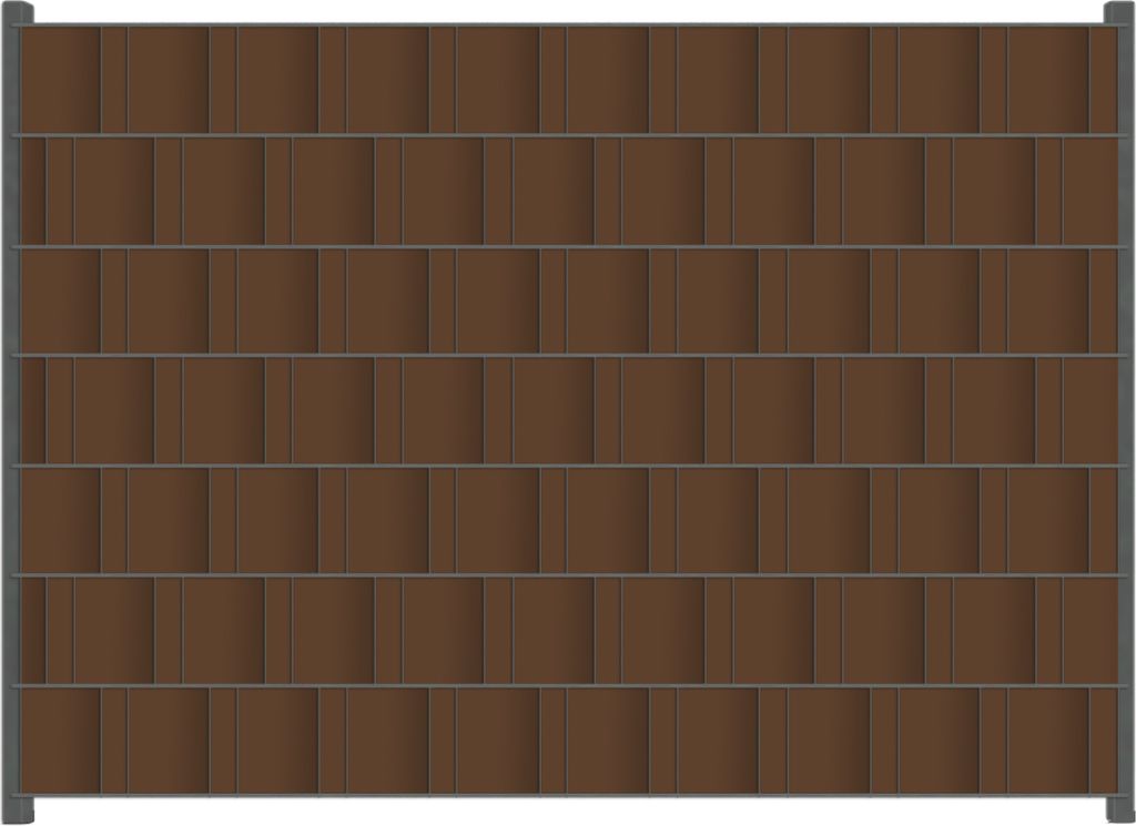 Wallario Zaunsichtschutz mit Motiv Braun für Ein- und Doppelstabmatten Zäune in der Größe 200 x 140 cm