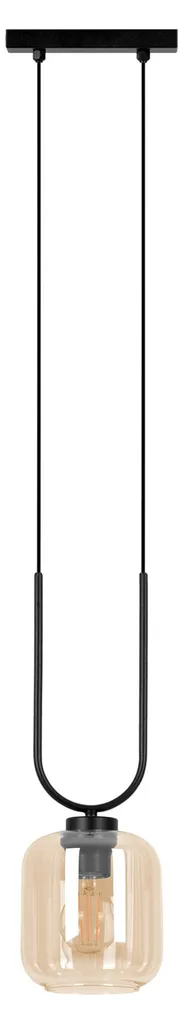 Suspension CONI idéale au-dessus table à manger ou bar en verre ambre