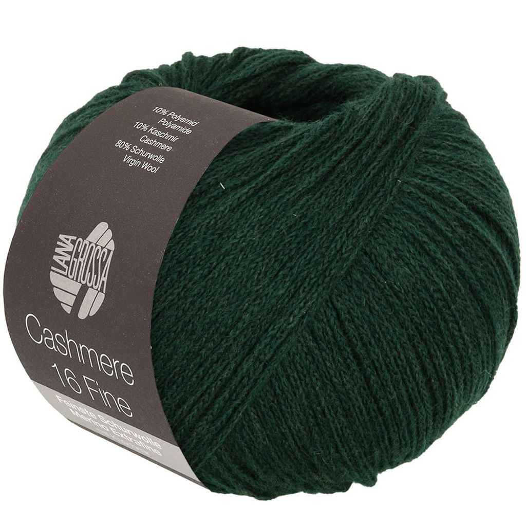 Lana Grossa - Cashmere 16 Fine 0053 dunkelgrün Produktbild 