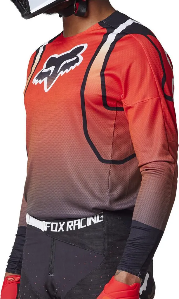Maillot FOX 360 Vizen Respirant Rouge Noir S avec Ventilation Optimale