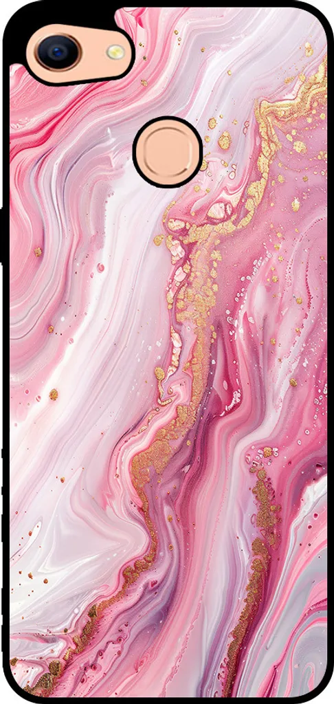 Custodia Oppo F5 Marmo Rosa - Cover Morbida e Resistente Smartphonica