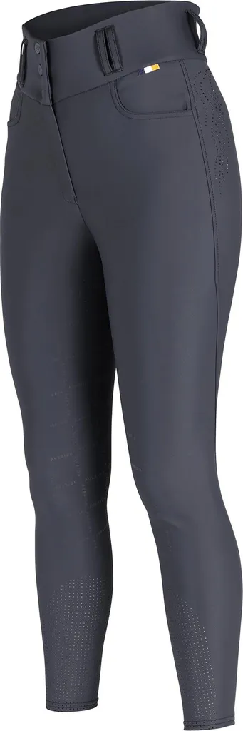 Pantalon équitation Aubrion Optima ER2053 noir avec grip genoux femme
