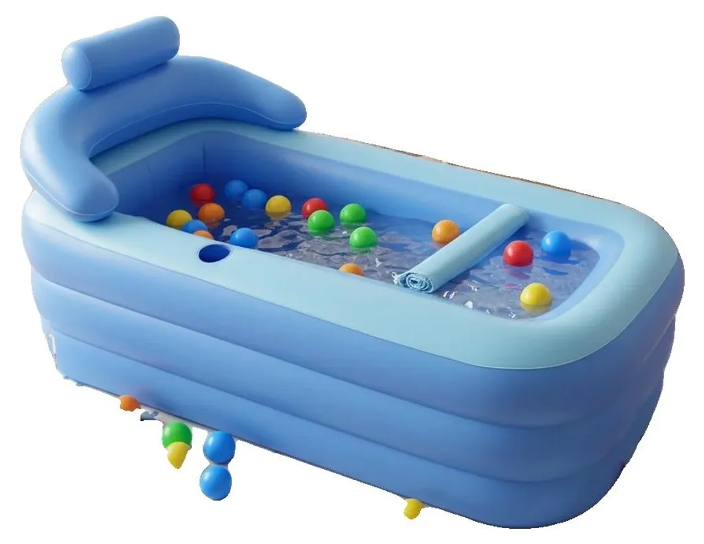 Baignoire gonflable PVC 160x84x64 cm pour adulte de moins de 1m85