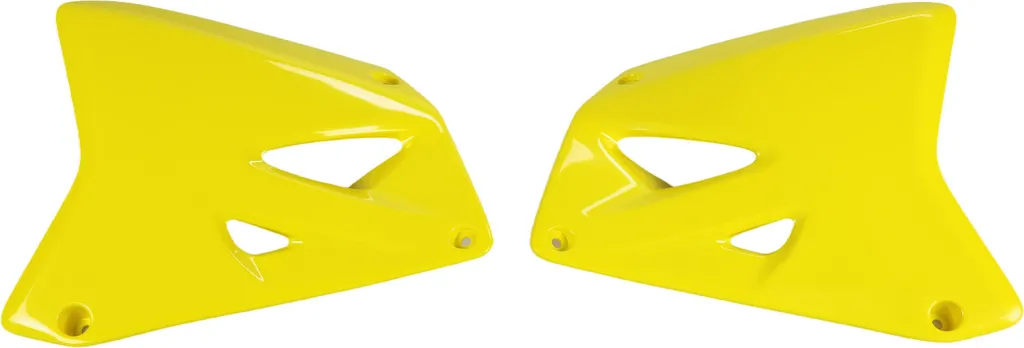 Cache radiateur UFO plastique injecté jaune haute densité pour Suzuki