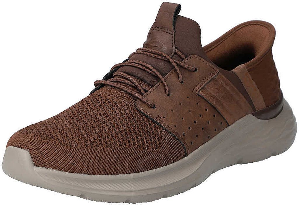 Skechers Herren Slip-On GARNER NEWICK braun, Größe 42,5 (210803)
