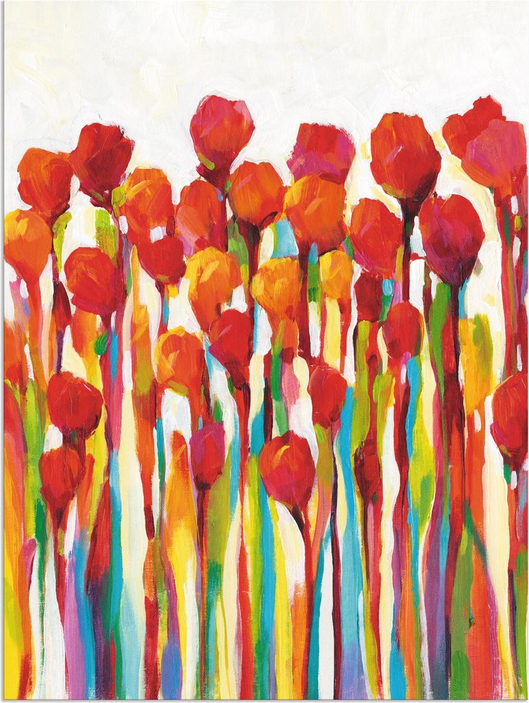 ARTland Wandbild Alu für Innen & Outdoor Strotzen mit Farben I Größe: 60x80 cm