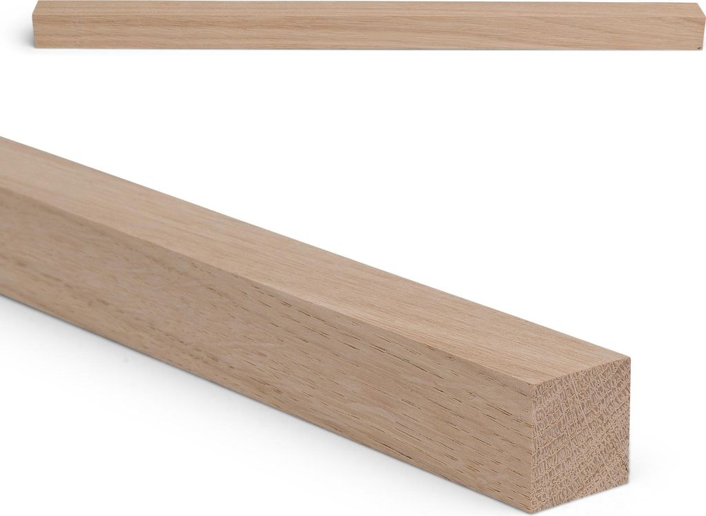 Holzleiste - Eiche gehobelt - 20 x 20 x 700 mm