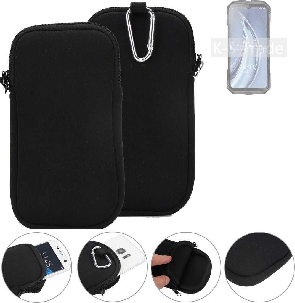 K-S-Trade Neopren-Hülle Handyhülle kompatibel mit Doogee S100 Schutzhülle Neoprenhülle Sleeve Schutz-Hülle Gürtel Tasche Case Holster