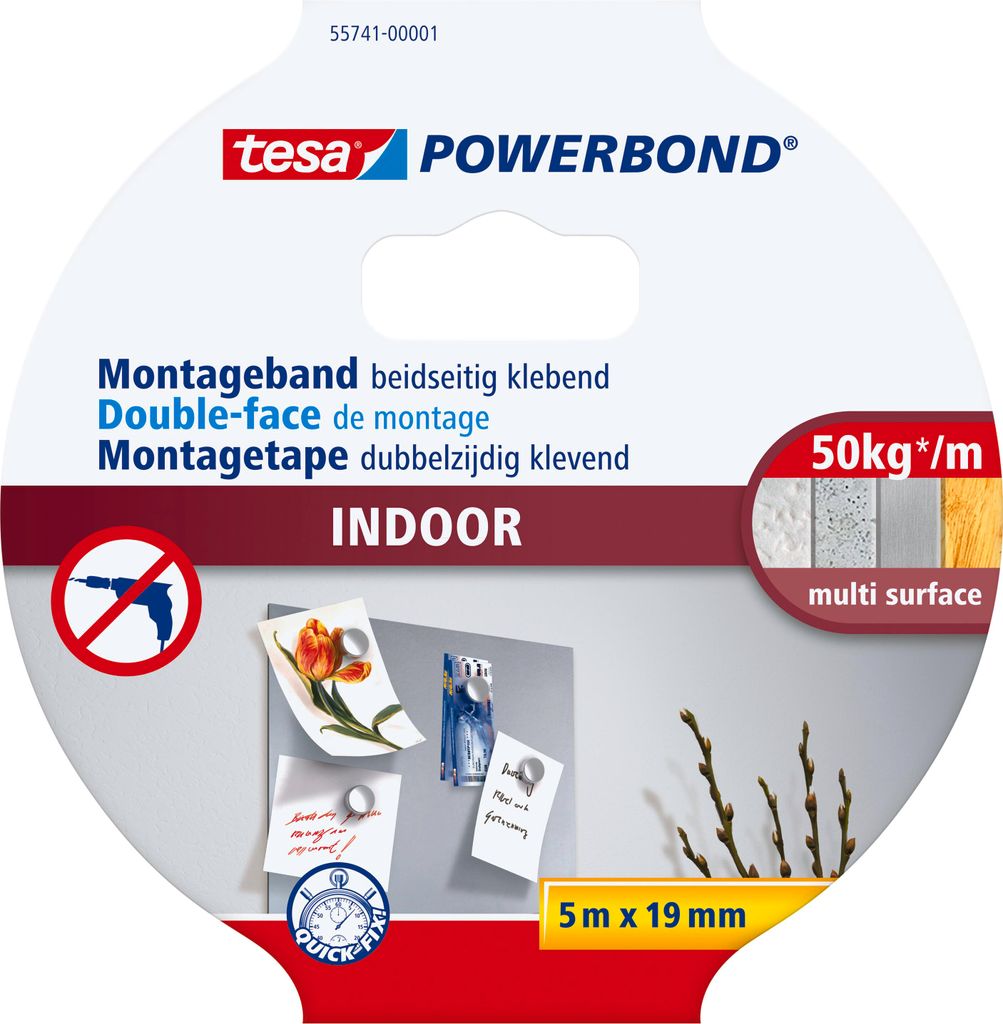 tesa Klebeband doppelseitiges Montageband extra stark Produktbild 
