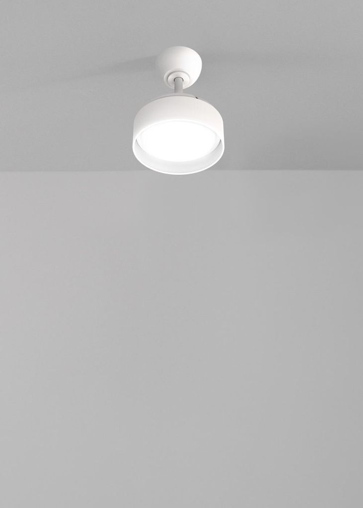 WIND CLEAR LAMP - Deckenventilator 40W leise Ø55cm mit einziehbaren Flügeln und LED-Licht
