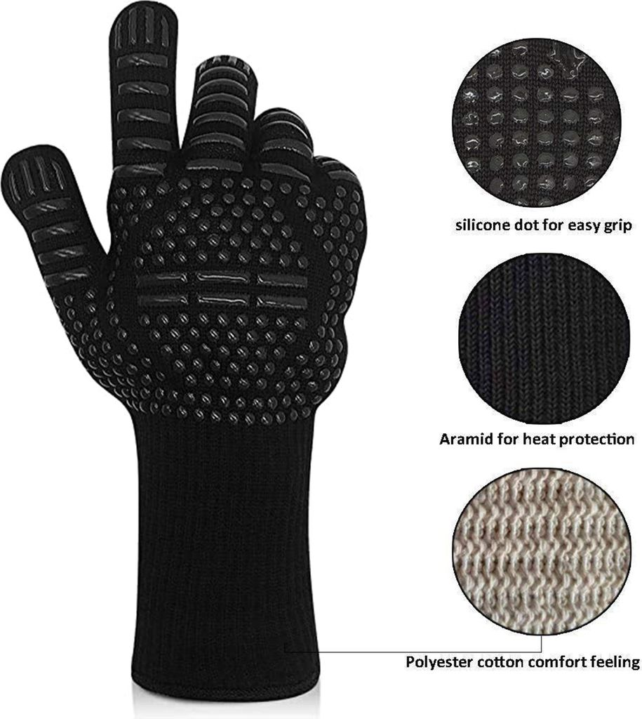 Grill Hitzehilfe, Extrem Hitzebeständig, Grill-/Grillhandschuhe