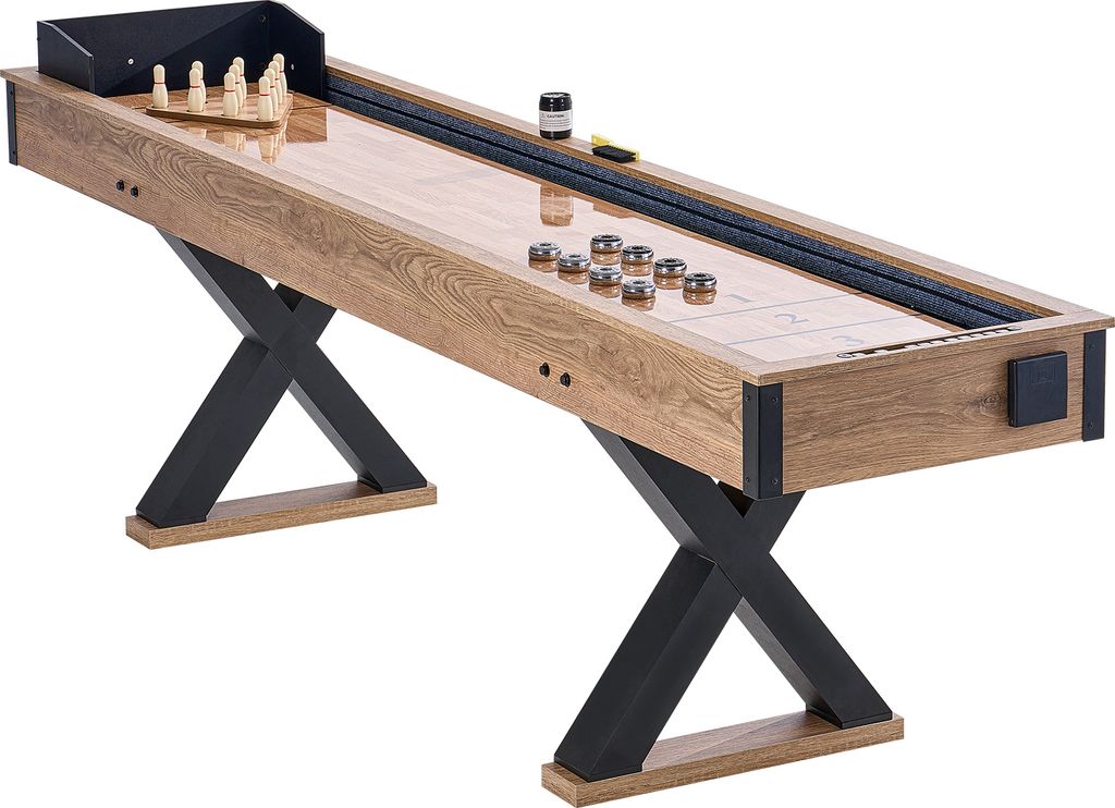 SucceBuy 9 Fuß 2-in-1 Shuffleboard-Tisch – Ideal für Familienunterhaltung! Dieser SucceBuy 9 Fuß Shuffleboard-Tisch kombiniert Shuffleboard un...