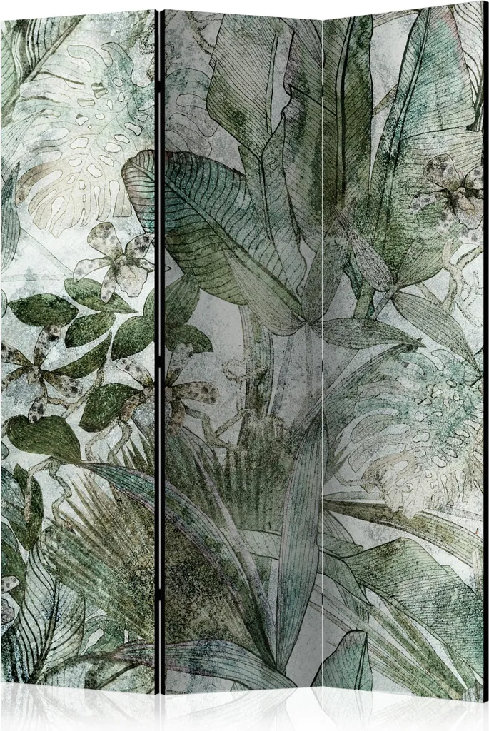 Paravent décoratif XXL Monstera et Banane 135x172 cm b-C-0871-z-b