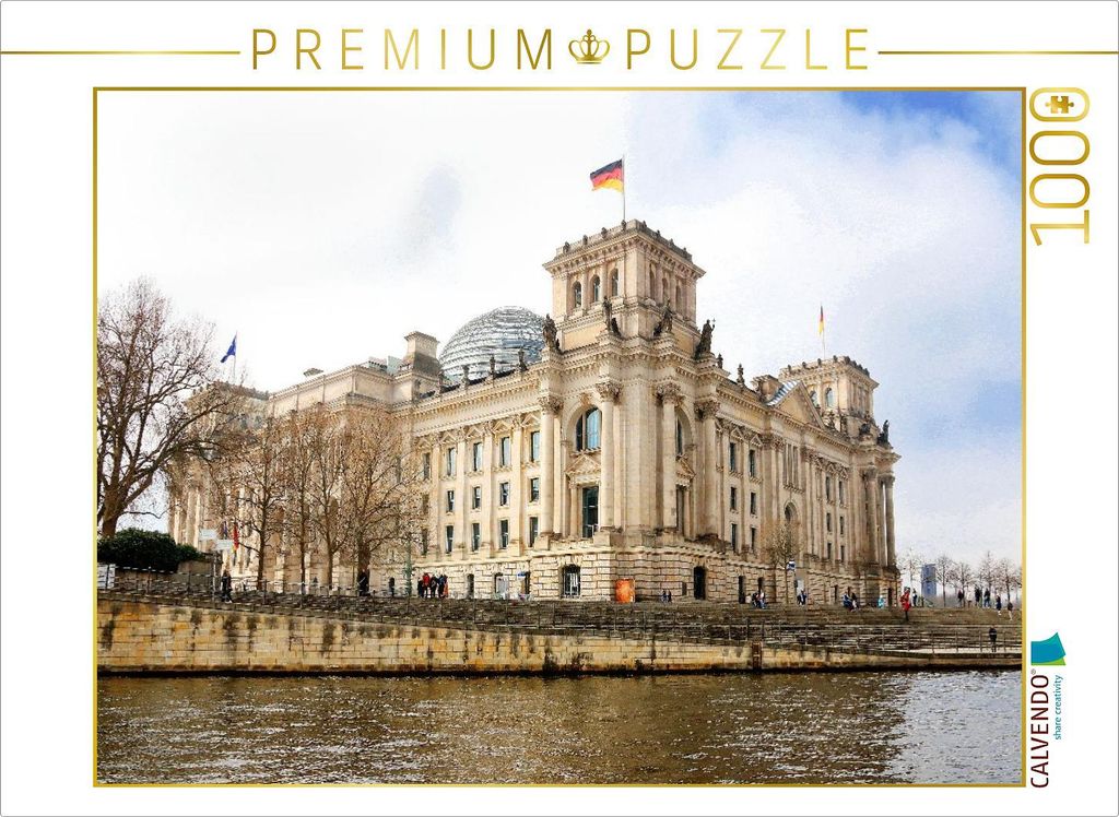 CALVENDO Puzzle Reichstag, Berlin | 1000 Teile Lege-Größe 64x48cm Foto-Puzzle für glückliche Stunden