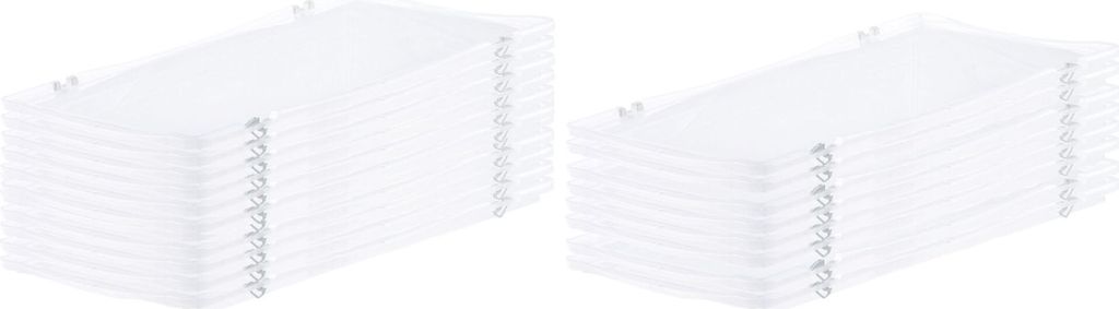SparSet 20x Scharnierdeckel für transparente Eurobehälter BasicLine & LightLine | BxT 40x60cm | Eurobox, Transportbox, Transportbehälter, Stapel...