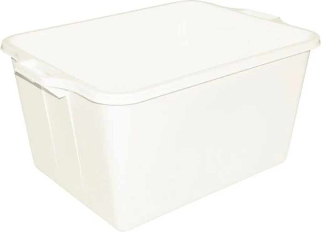 Conteneur alimentaire blanc pour viande et salaisons - 32 cm de haut