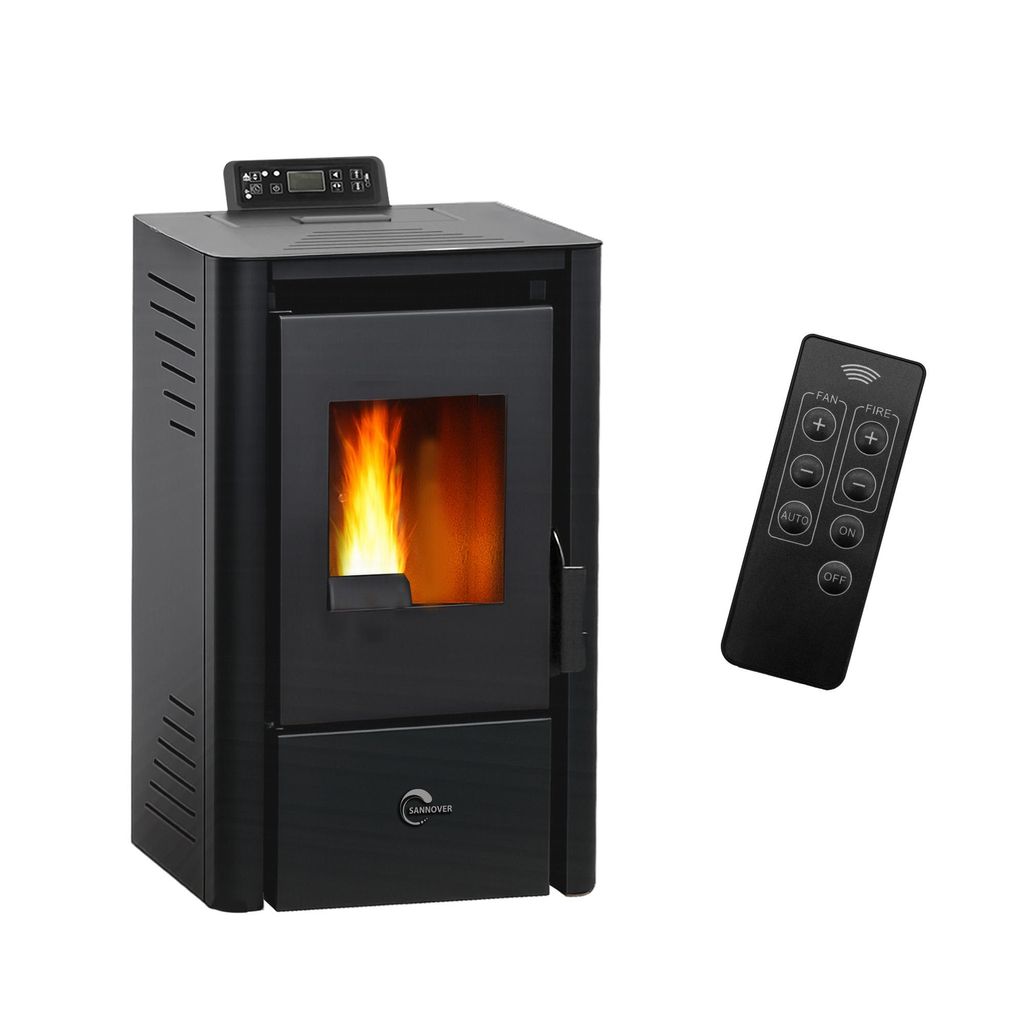 Piec na pellet Anita 9,4 kW Sannover Black Zdjęcie produktu 