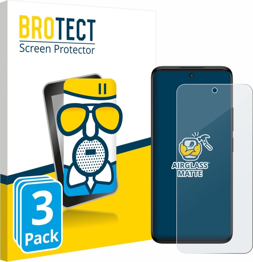 3x BROTECT Entspiegelungs Schutzglas für TCL 60 5G Schutzfolie Panzer Folie Glas Display Schutz matt