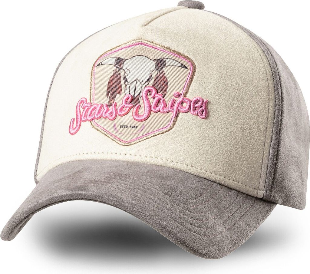 Stars & Stripes Basecap Truckercap Cap »BUFFALO« pink