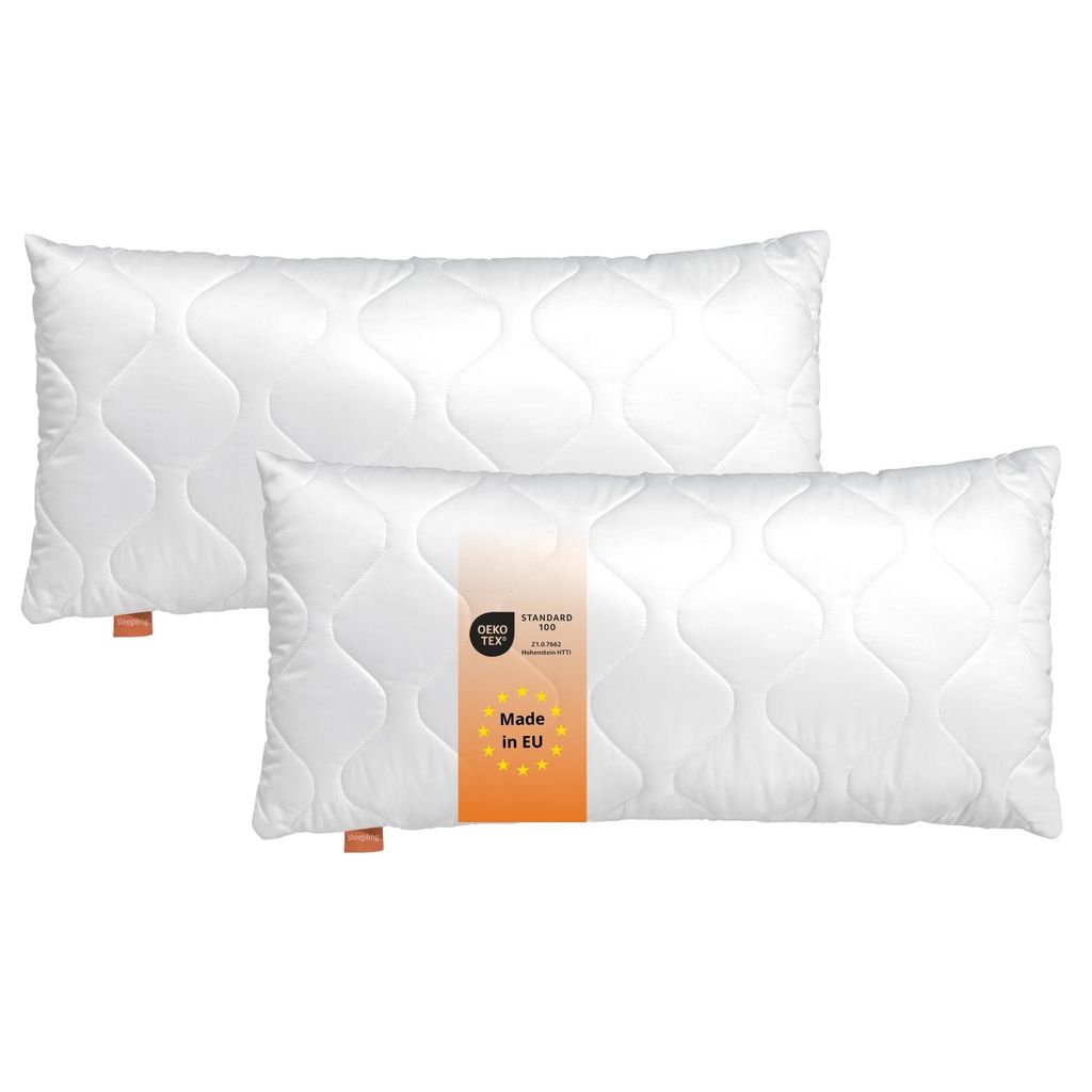 Kussen 50 x 70 cm, set van 2, hotelkussen, 100% microvezel, Productafbeelding 