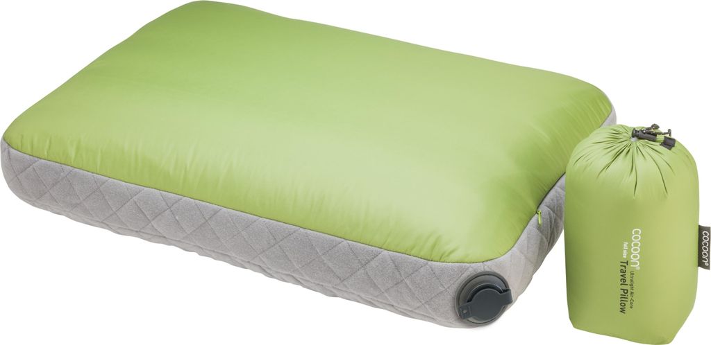 Cocoon Reisekissen Air-Core Pillow Ultralight (55x40cm) wasabi/grey