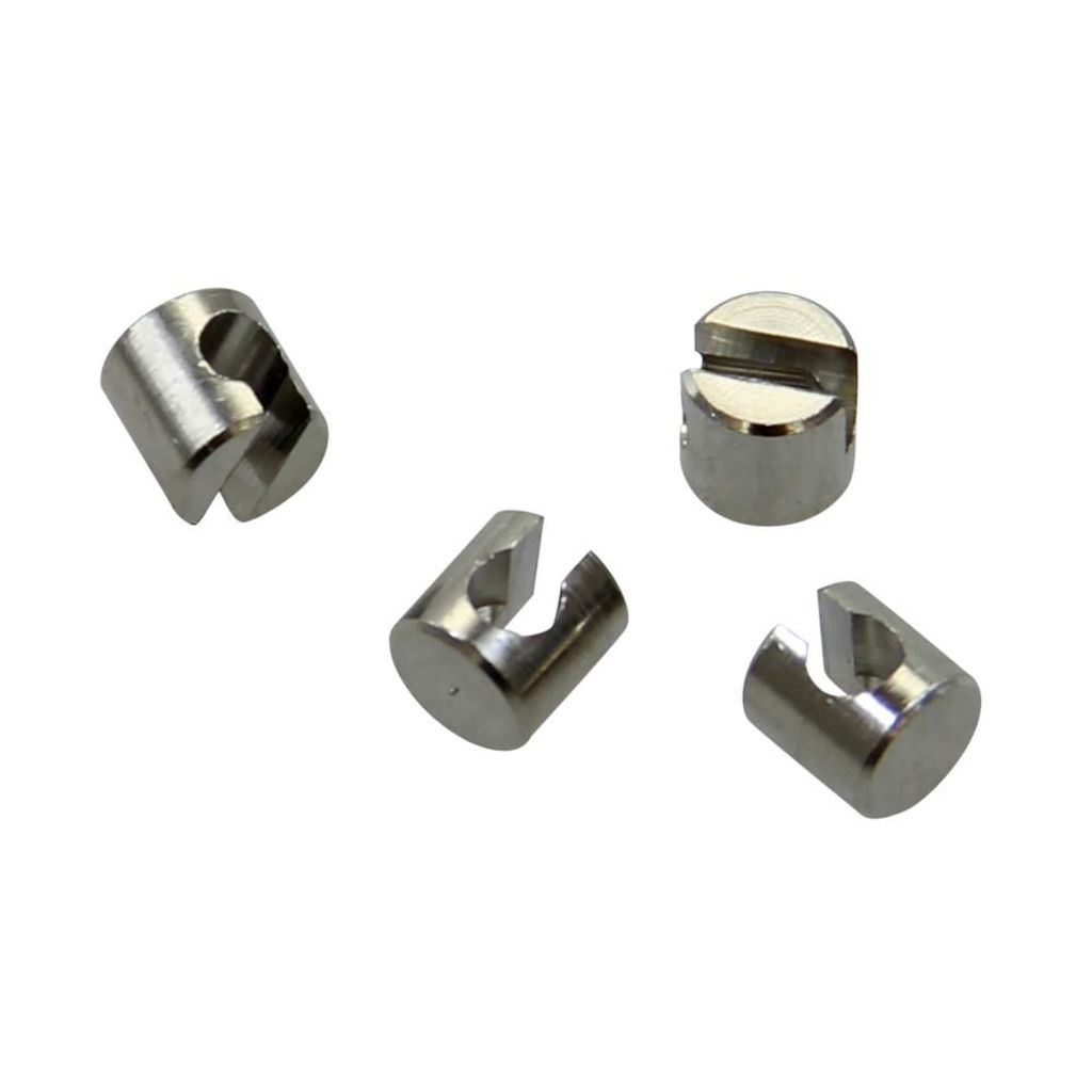4x Bowdenzug Lochnippel Hohlnippel 6x6 mm