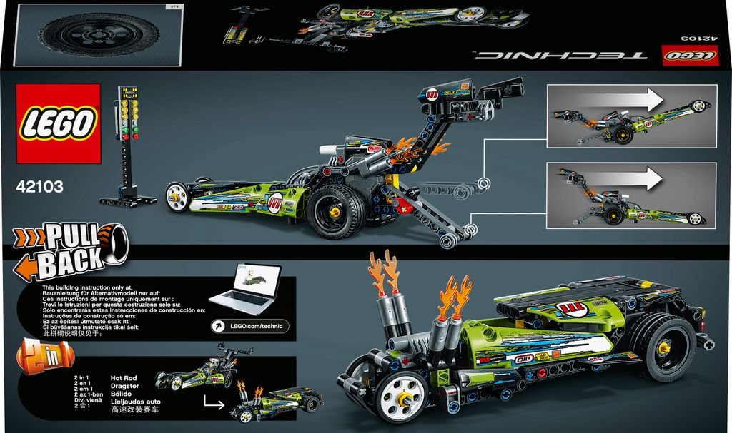 LEGO 43103 Technic Dragster závodní auto a | Kaufland.cz