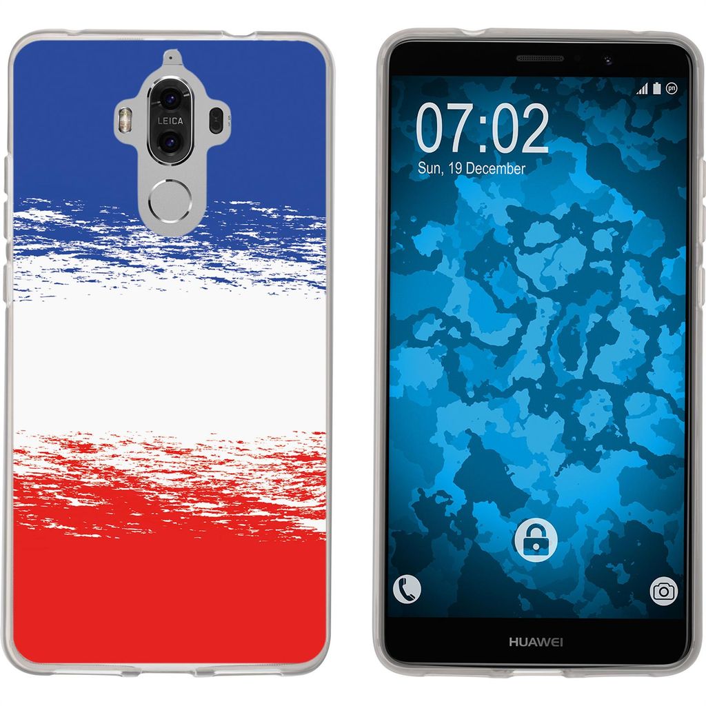 PhoneNatic Case kompatibel mit Huawei Mate 9 Silikon-Hülle WM France M5