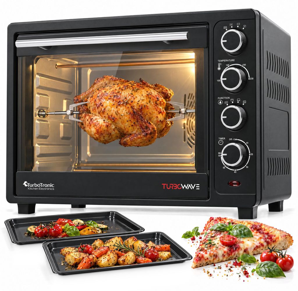 TurboTronic Mini-oven – EV35 – 35 l, 1600 W, hetelucht, Productafbeelding 