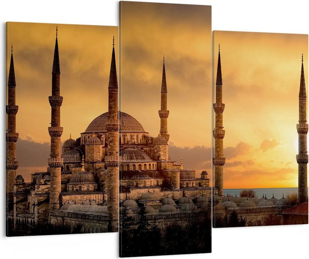 Bild auf Leinwand - Leinwandbild - Sonnenuntergang istanbul türkei reise - 130x100cm - Wand Bild - Wanddeko - Leinwanddruck - Bilder - Kunstdruck ...