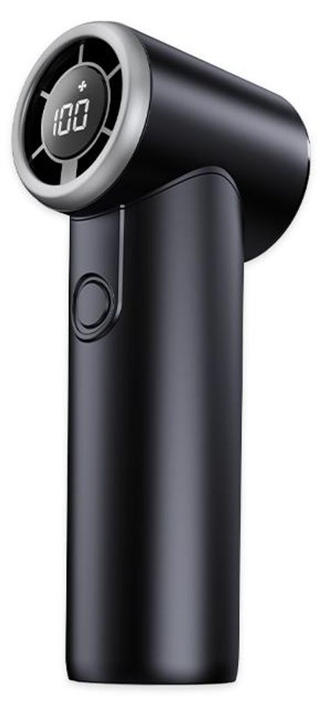 INF Mini-Ventilator: Tragbare Kühlung mit Display Schwarz
