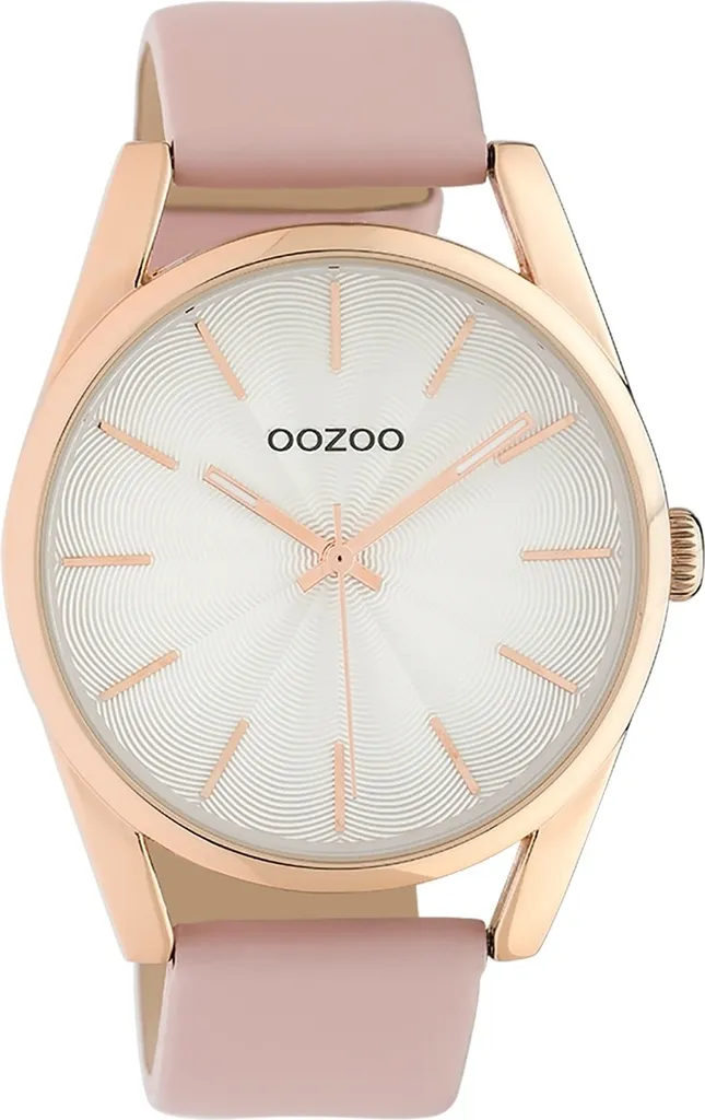 Idee Regalo Donna: Orologio Oozoo Rosa UOC10221 in Pelle