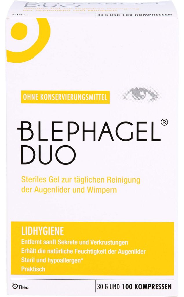 BLEPHAGEL DUO sterilní čisticí gel pro hygienu očních Obrázek produktu 