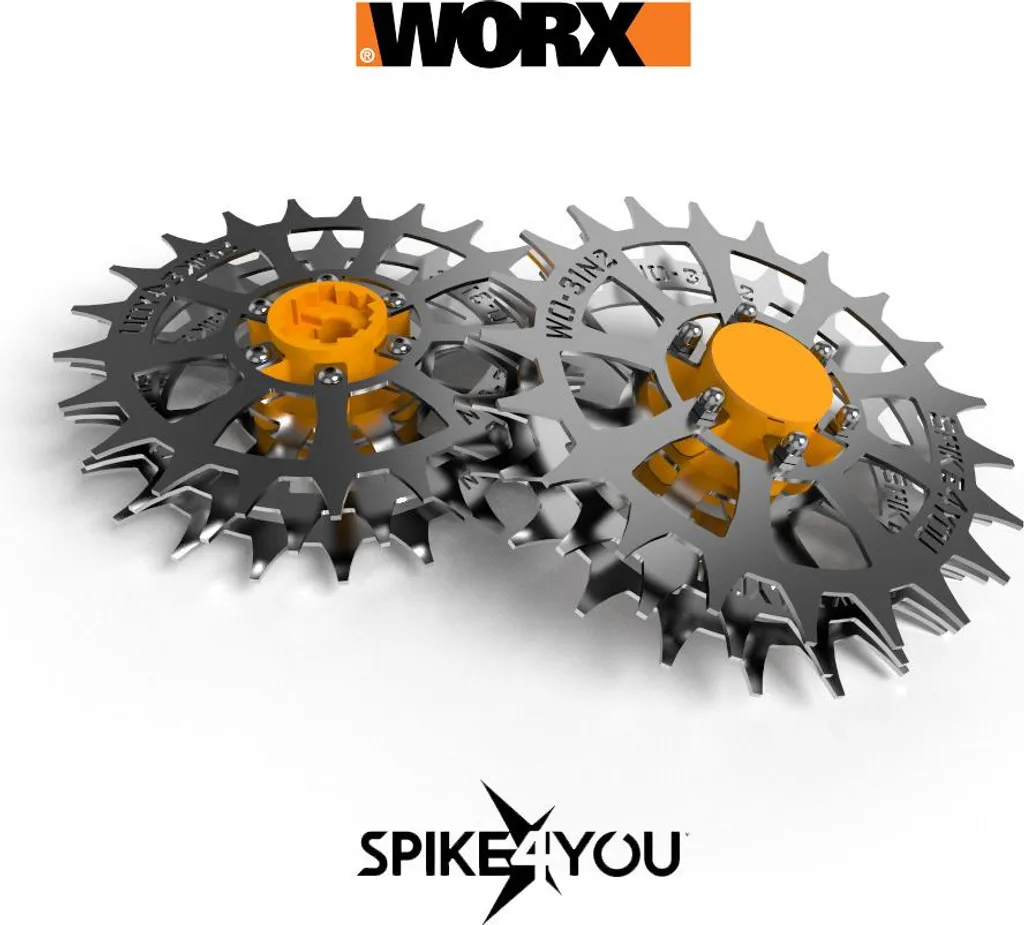 Kit 2 Ruote Acciaio Inox 3mm per Worx Landroid S/M | Upgrade Grip