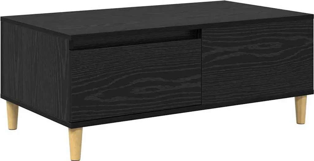 Tavolino da Caffè Moderno Rovere Nero 90x50x35 | Atmosfera e Relax