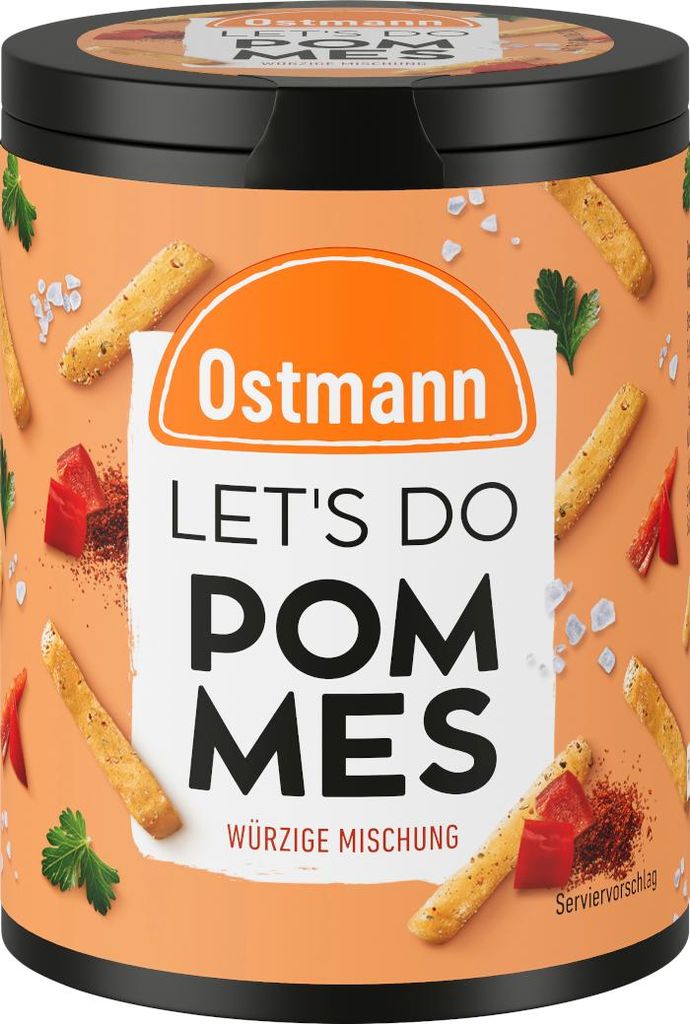 Ostmann Lets Do Pommes Gewürzsalz kräftig, leicht rauchig Packung 100g