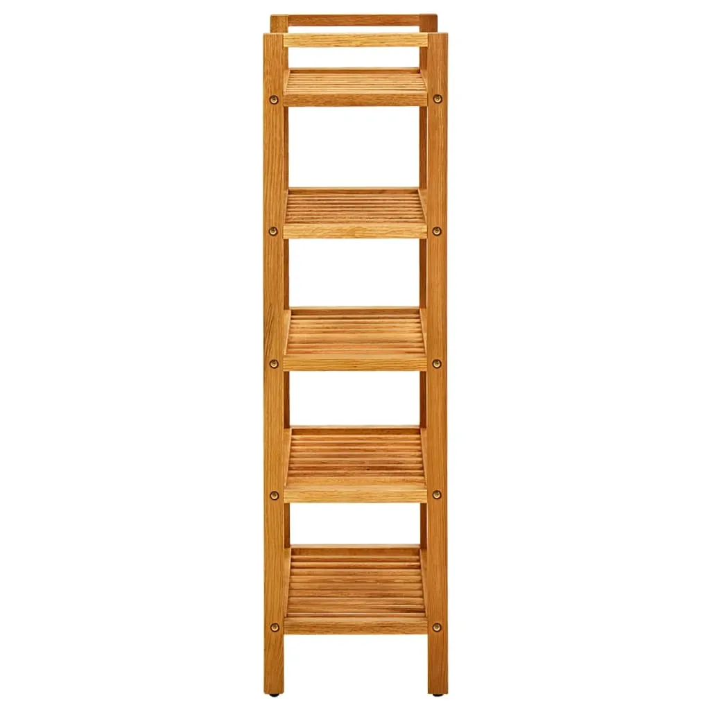 Étagère à chaussures pour entrée étroite 5 niveaux bois naturel - 4