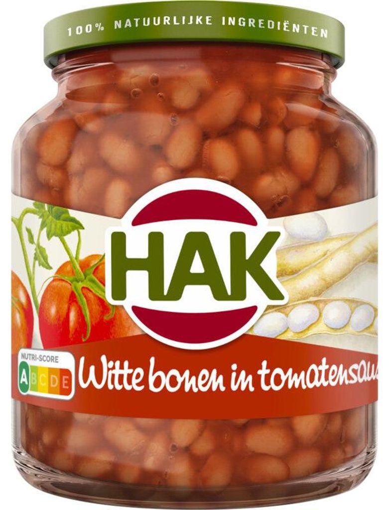 Biela fazuľa Hak v paradajkovej omáčke 360 g – vysoký obsah Obrázok produktu 