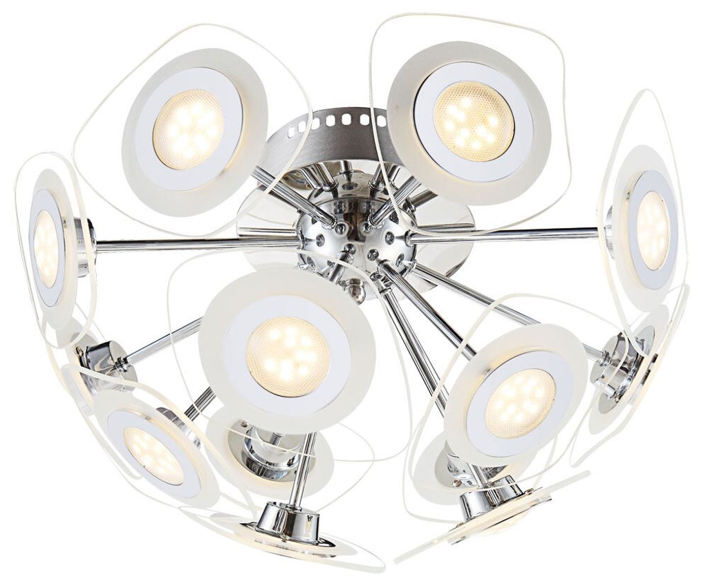 Globo Deckenleuchte Dl Chrom, 13Xled 40710-13D Produktbild 
