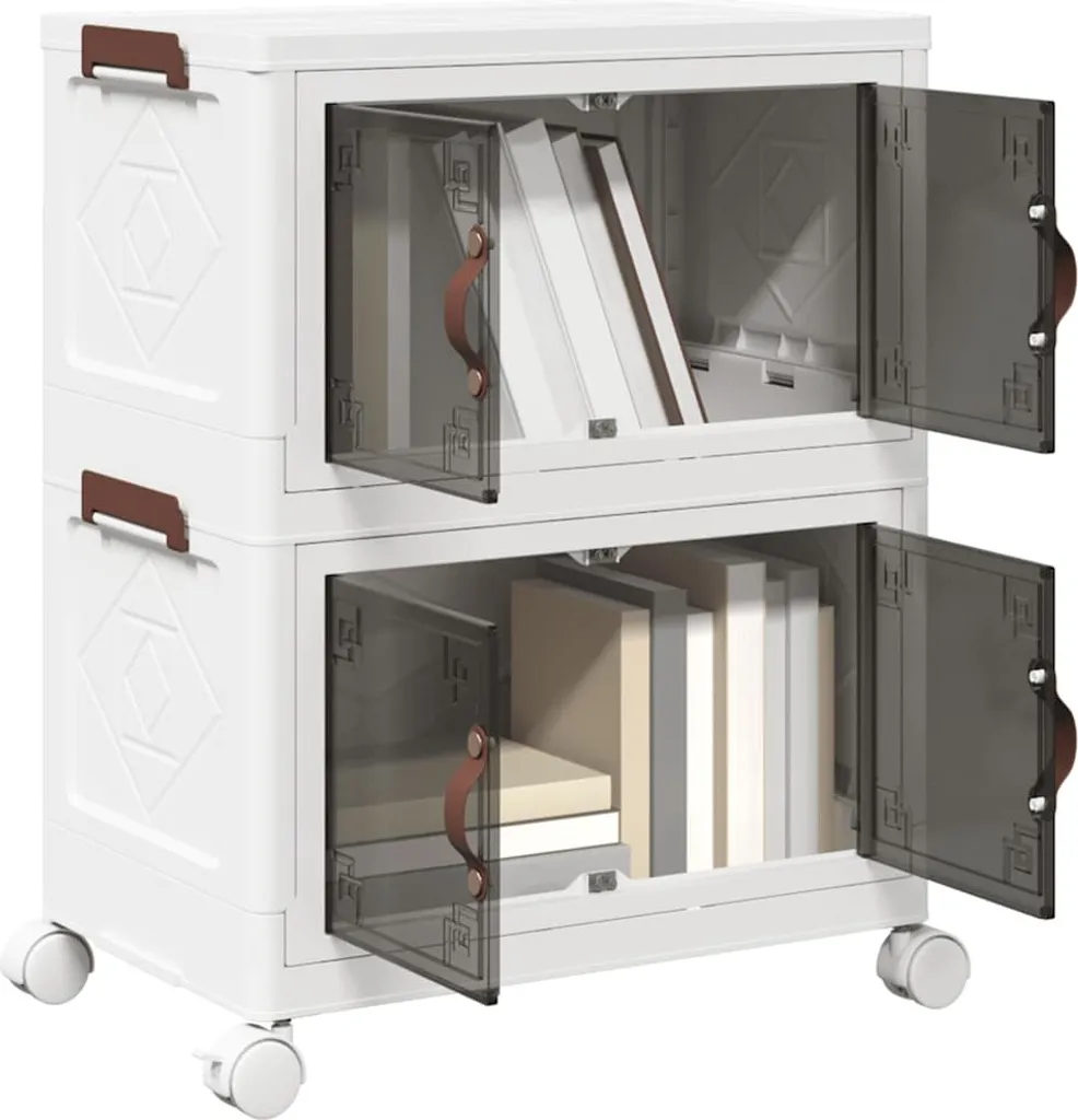 Carrello Portaoggetti Impilabile vidaXL 28L - Ottimizzazione Logistica Casa - 2