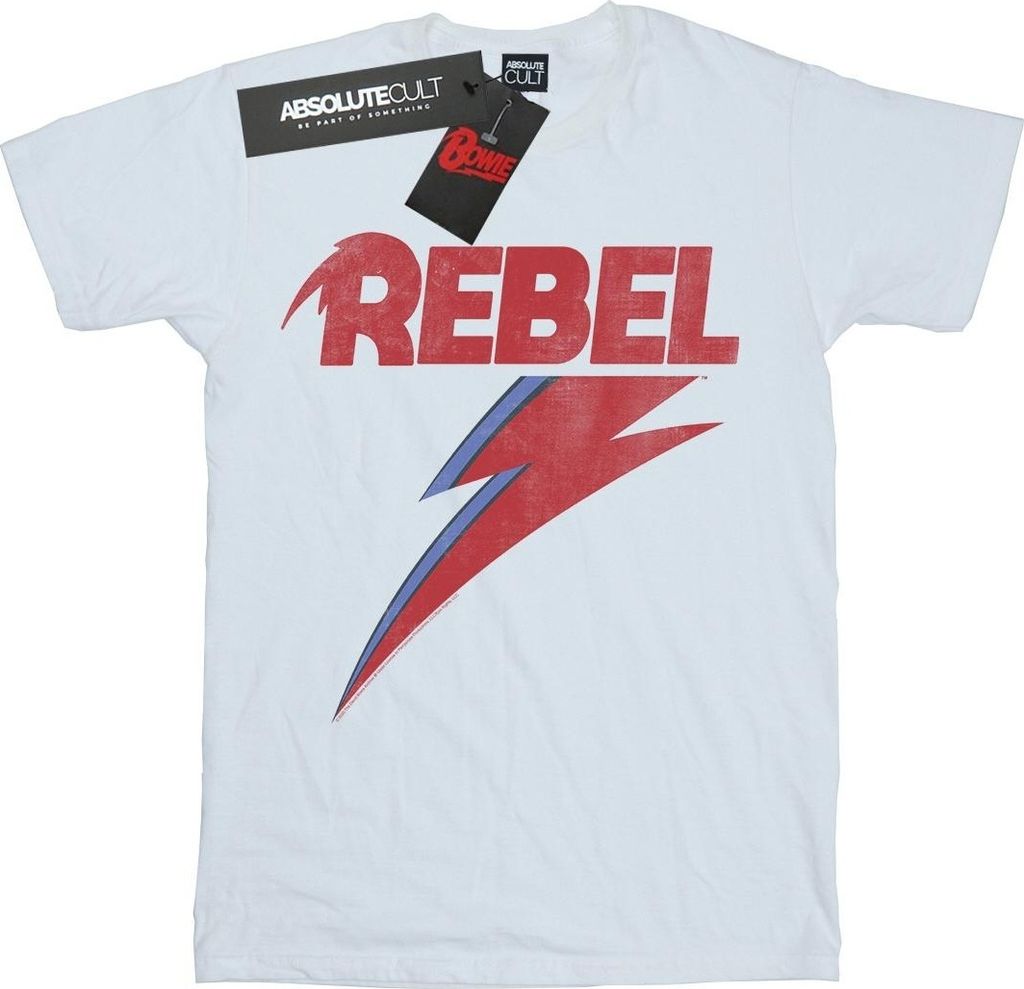 David Bowie - T-Shirt für Herren BI21114 (XL) (Weiß)