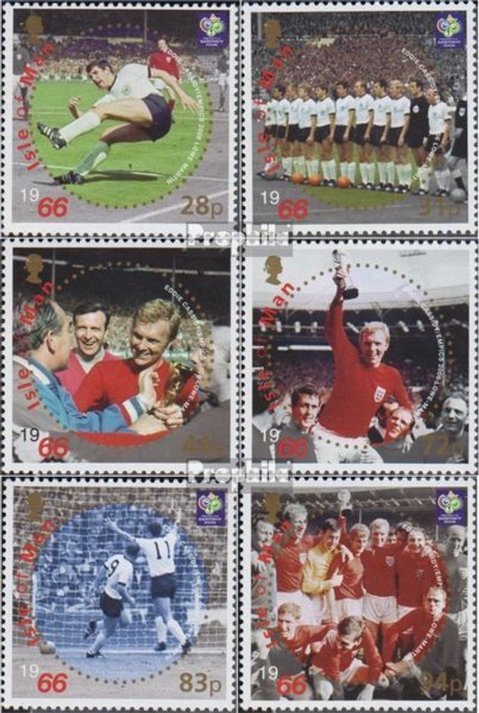 Briefmarken GB - Isle of Man 2006 Mi 1295-1300 (kompl.Ausg.) postfrisch Endspiel der Fussball WM