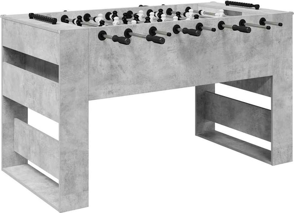 Tischfußballtisch Betongrau 146,5 x 74 x 85 cm Holzwerkstoff