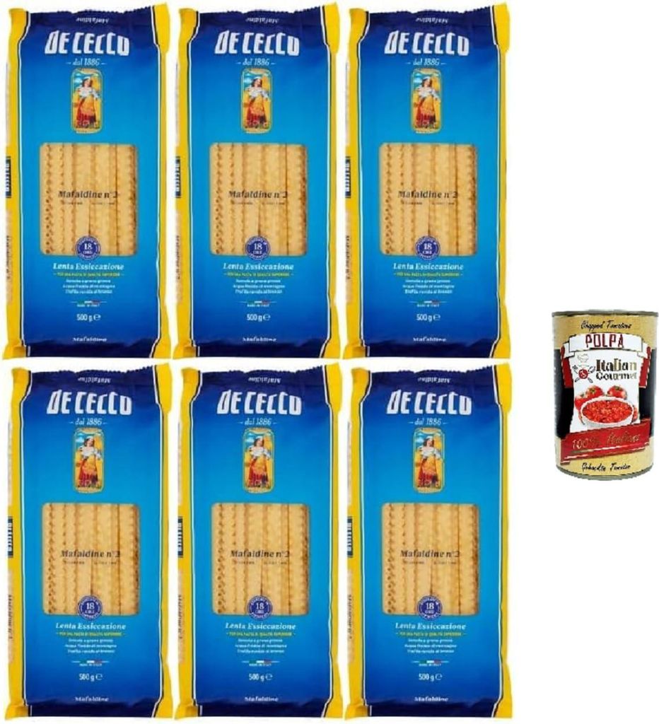 De Cecco Mafaldine n°2 Pasta aus Hartweizengrieß 6 x 500 g, Produktbild 