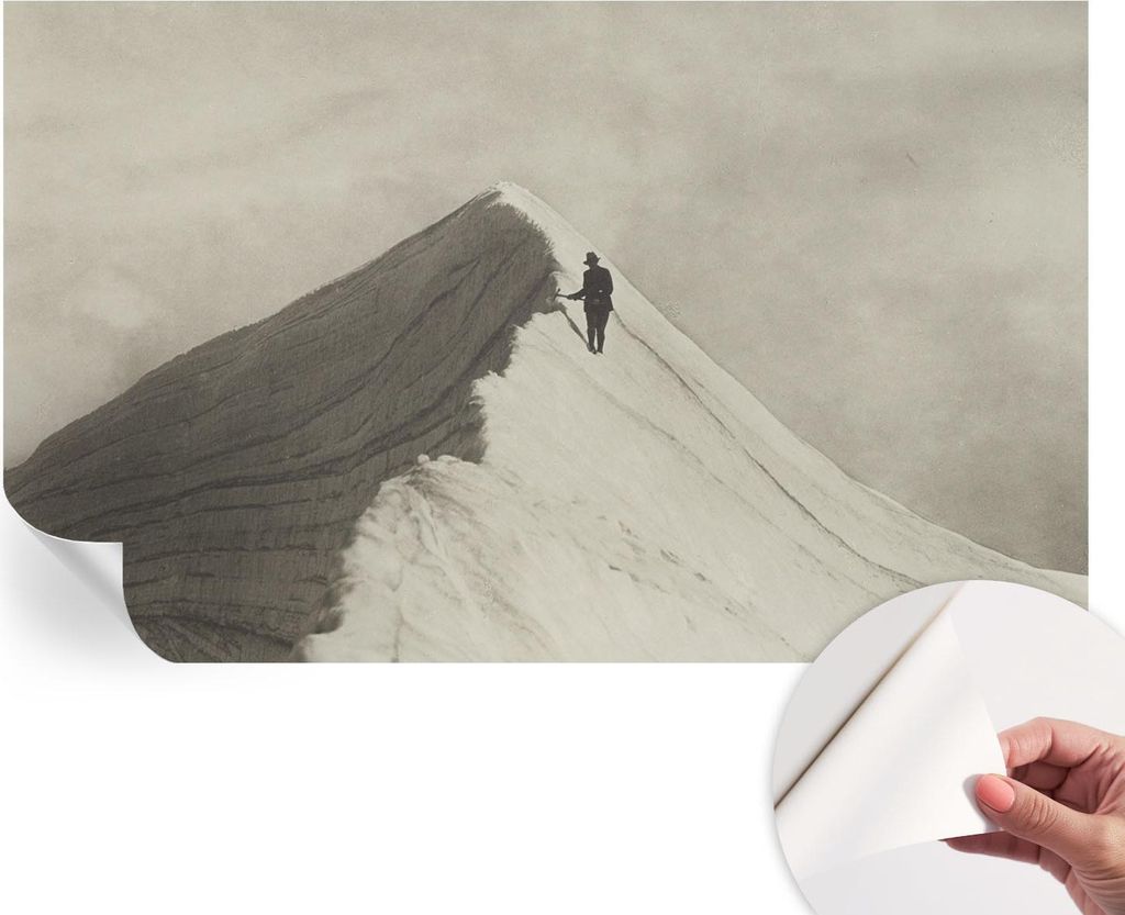 Selbstklebende Wandtapete - Dekorative Tapete für Wohnzimmer - Klebefolie für Wandbilder - Tapetenfolie für Wanddekoration - 416x254 - Einsamer ...