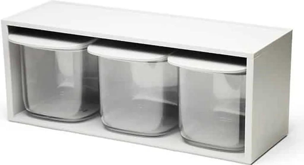 Organizer Cucina Qualy - Set Cassettiere Design e Barattoli Ermetici