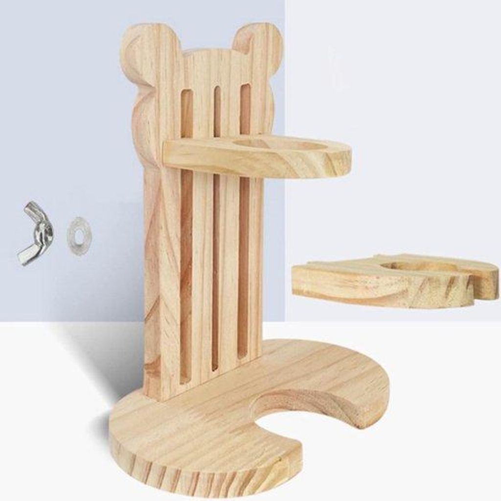 Trinkgefäß für Kleintiere, höhenverstellbar, Holz, für Kaninchen, Hamster