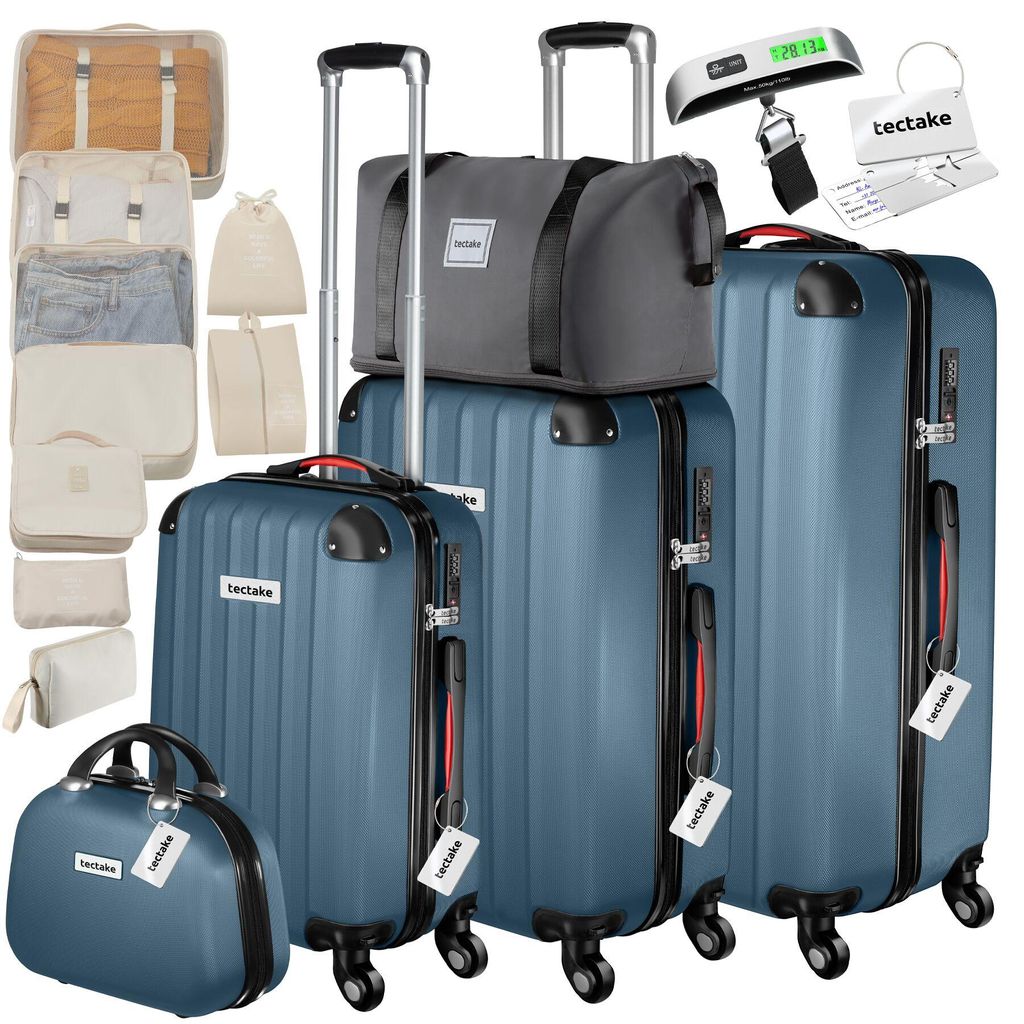 tectake® Hartschalenkoffer-Set Cleo 19-teilig, Hartschalen Produktbild 