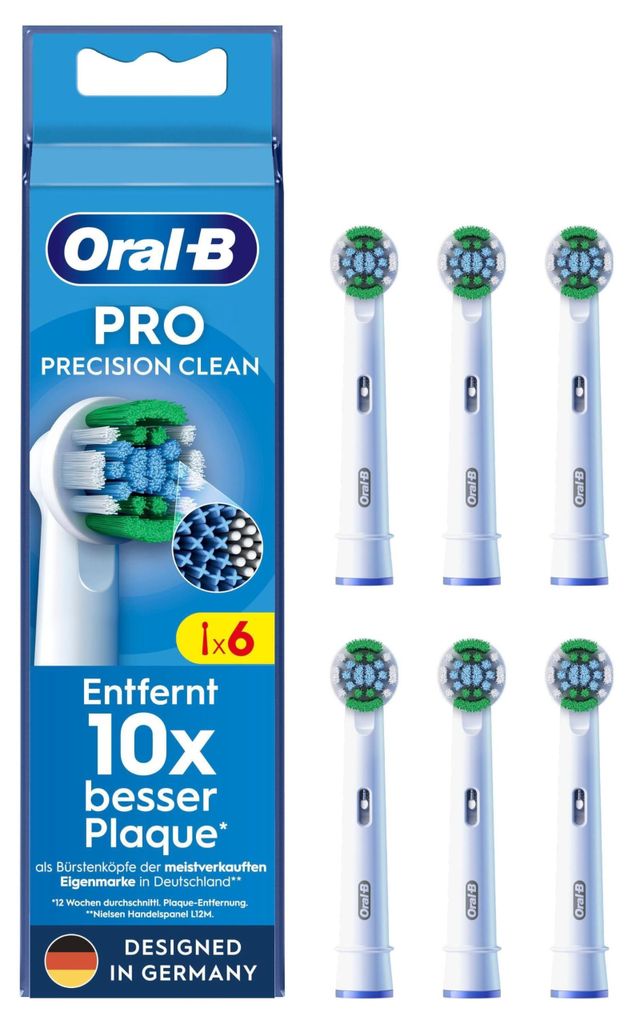 Oral-B Aufsteckbürsten Pro Precision Clean 6er Immagine del prodotto 