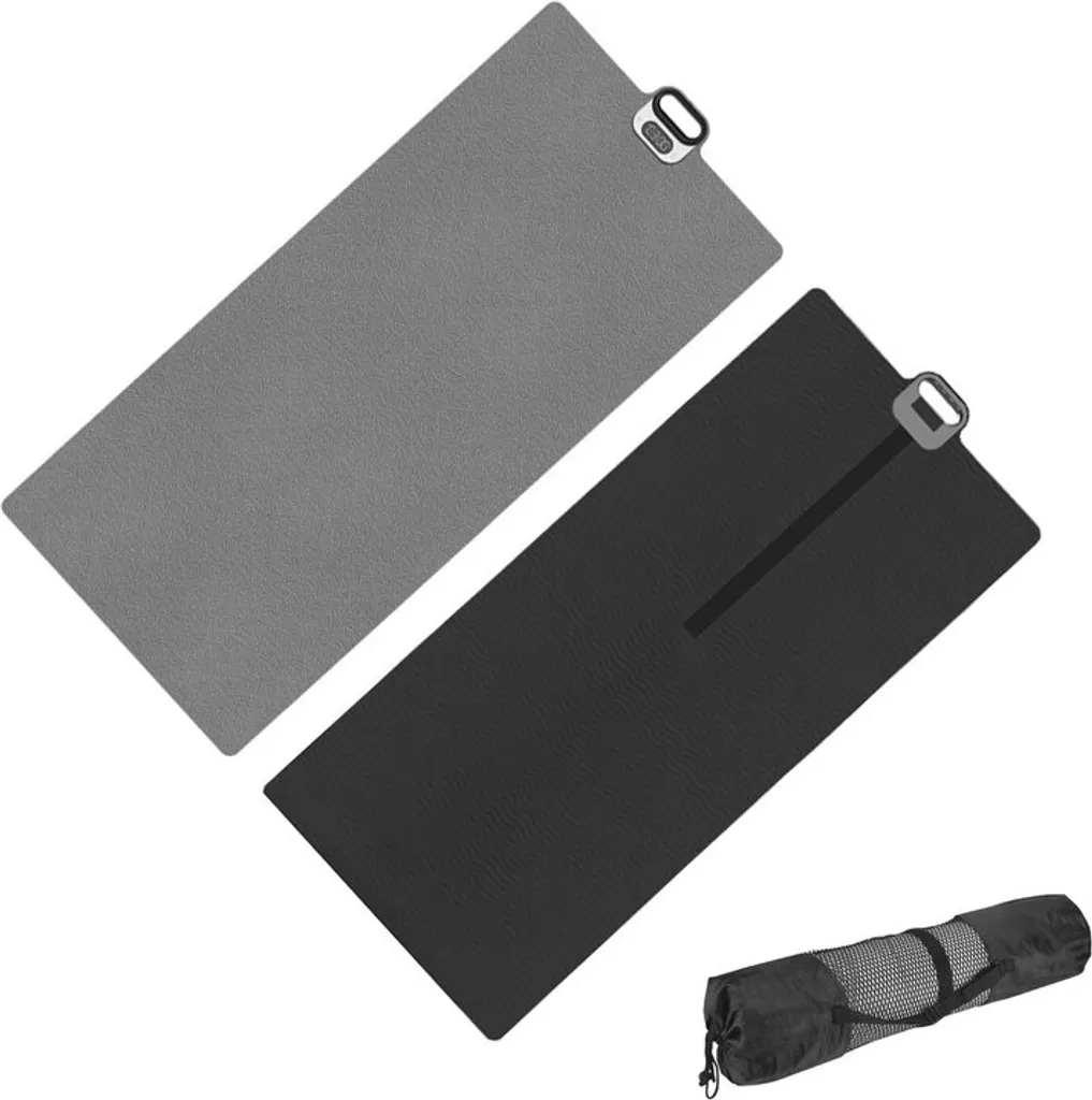 Tapis yoga écologique anti-déchirure 5mm avec chronomètre intégré